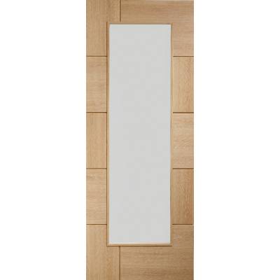 Oak Ravenna Clear Glazed Internal Door Wooden Timber Interior - Door Size, HxW: 